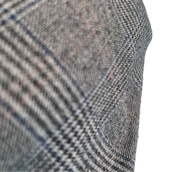 💙 Kendall & Kylie Gray/Blue Plaid Wide-Leg Trousers - Size Large - Picture 13 of 13